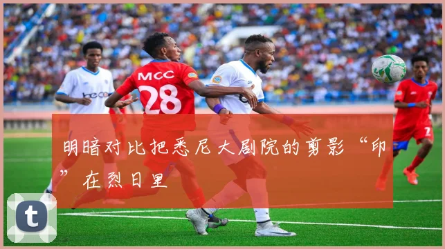 明暗对比把悉尼大剧院的剪影“印”在烈日里